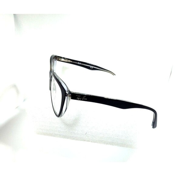 Ray Ban T RB5322 2034  Black & Clear  Rectangle Eyeglasses Frames 53-18 -140 - Picture 1 of 15